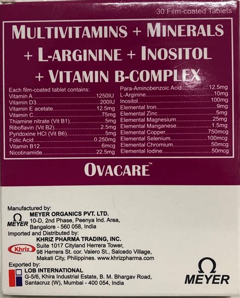 Khriz pharma Additional Info .